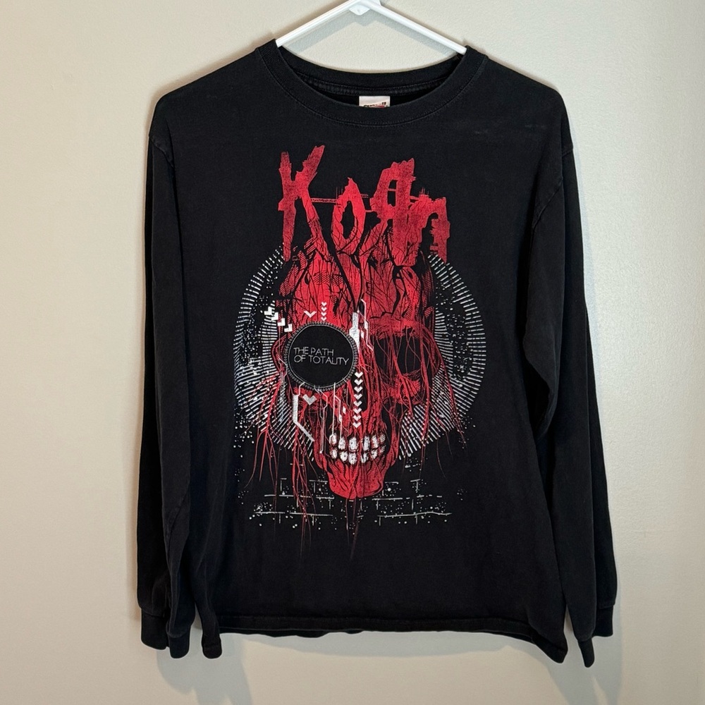 RARE KORN 2011 Tour Shirt w/ Rare Print by Anvil Goth Rock Y2K
